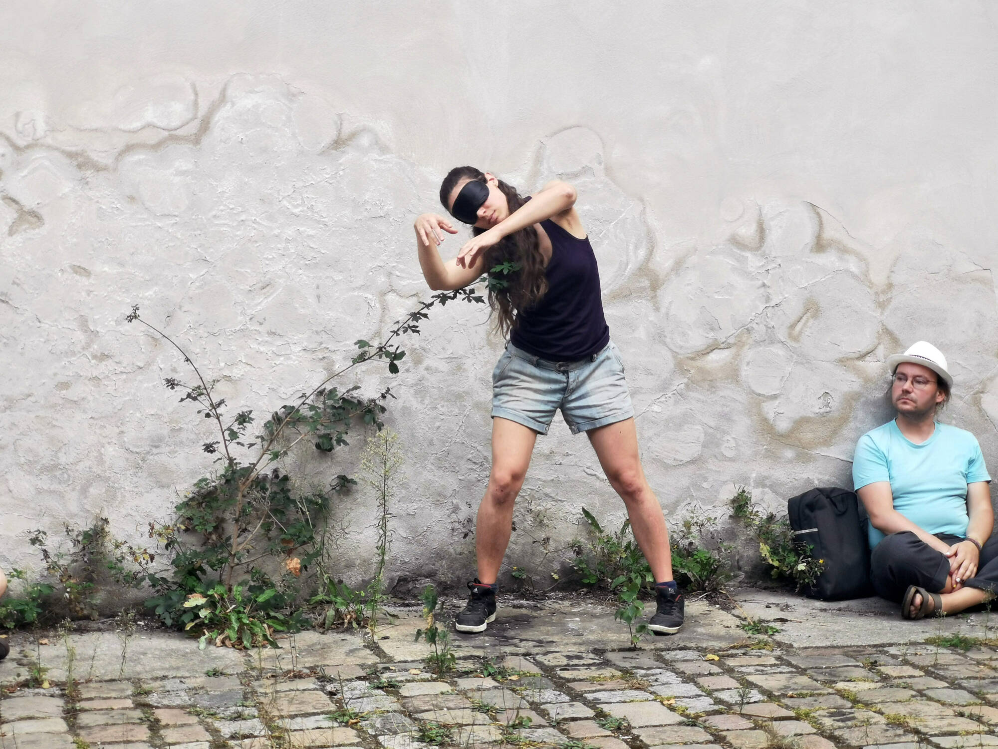 Image:CONTACT Performance in our courtyard